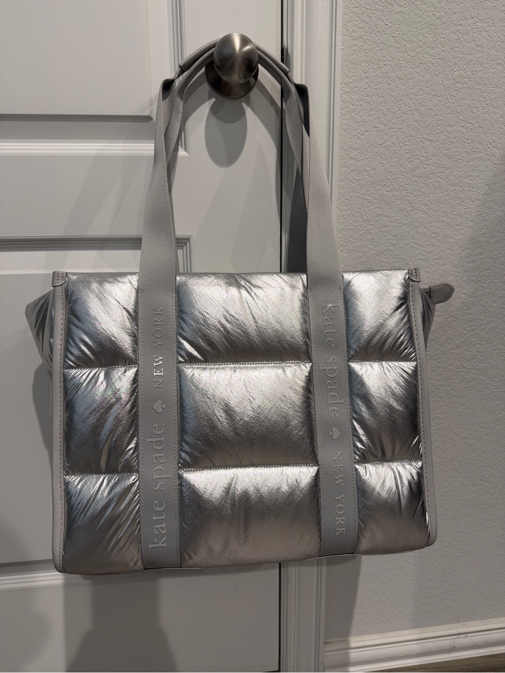 kate spade Kip Puffy Large Tote - Silver (No Longer Available!)